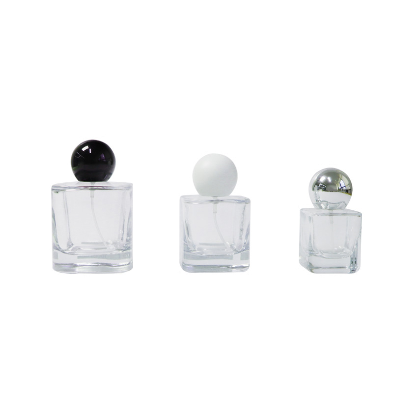 30ml 50ml 100ml Chai nước hoa thủy tinh đáy dày vuông trong suốt