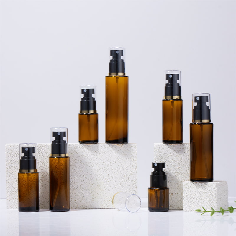 20ml 30ml 40ml 50ml 60ml 80ml 100ml Chai xịt thủy tinh màu hổ phách
